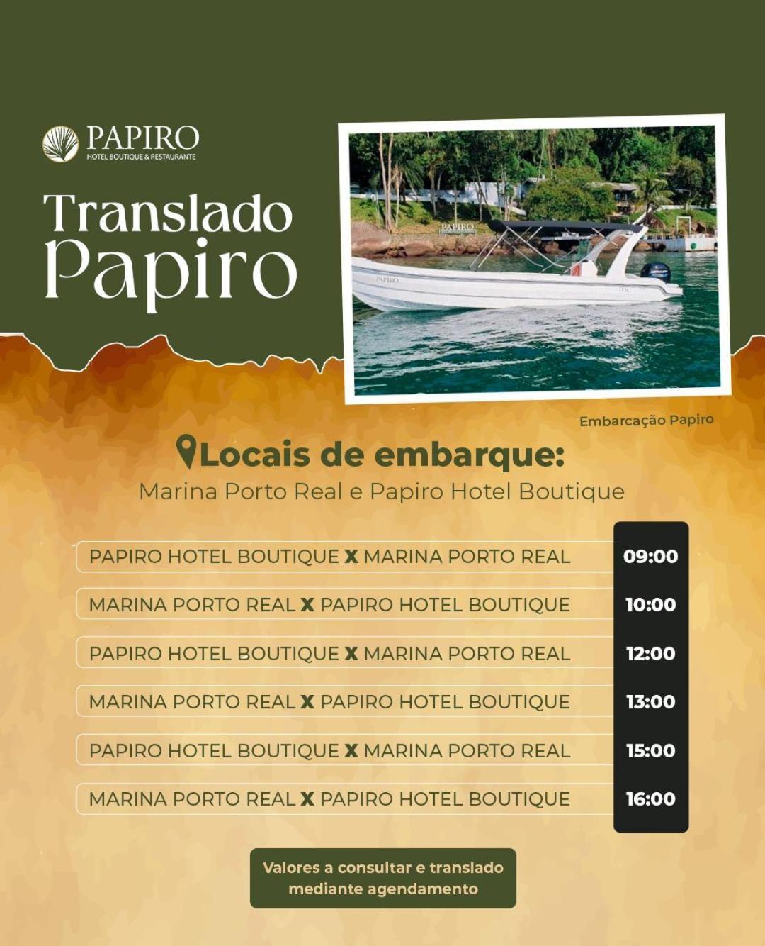 Pousada Papiro Boutique Vila do Abraao Exterior photo